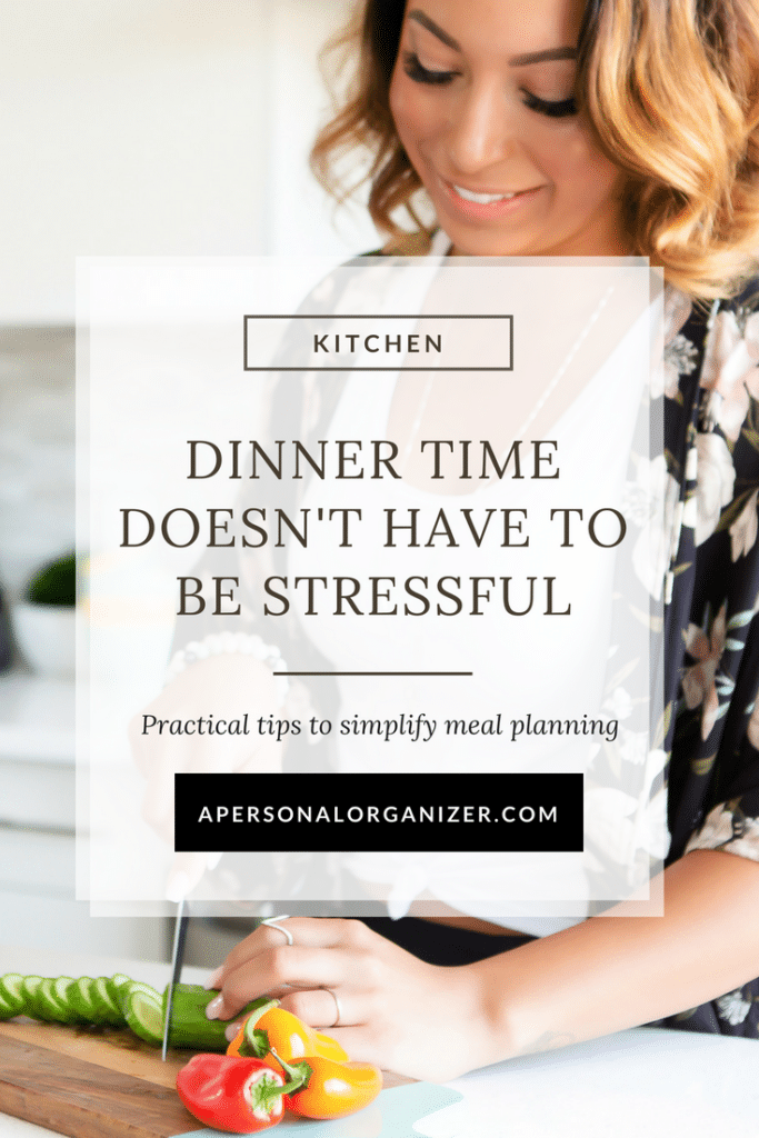 Dinner time doesn't have to be stressful. Tips to implement today and make dinner time easier and healthier. Plus, a FREE grocery planner download!