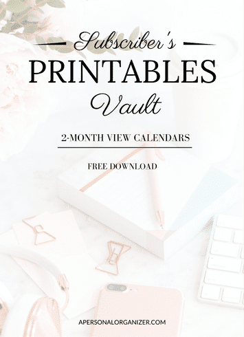 The Vault - Subscribe and receive instant access to all printables and checklists in the exclusive subscriber's library!