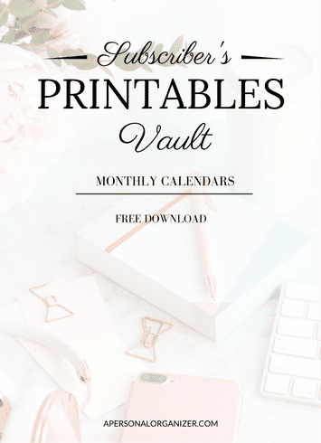 The Vault - Subscribe and receive instant access to all printables and checklists in the exclusive subscriber's library!