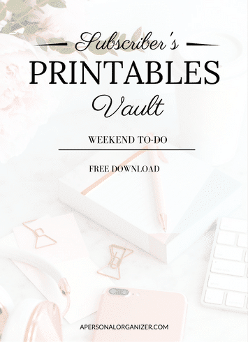The Vault - Subscribe and receive instant access to all printables and checklists in the exclusive subscriber's library!