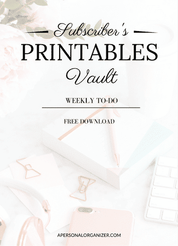 The Vault - Subscribe and receive instant access to all printables and checklists in the exclusive subscriber's library!