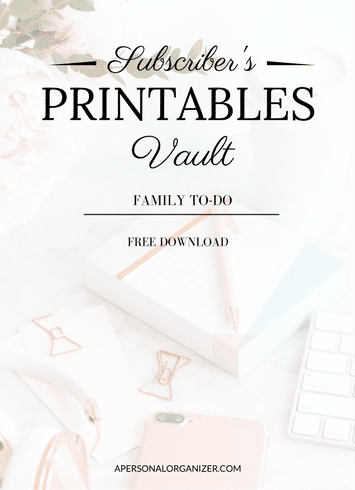 The Vault - Subscribe and receive instant access to all printables and checklists in the exclusive subscriber's library!