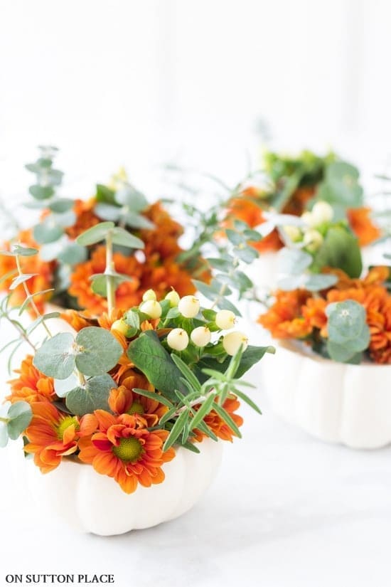 Pumpkin Floral Arrangements