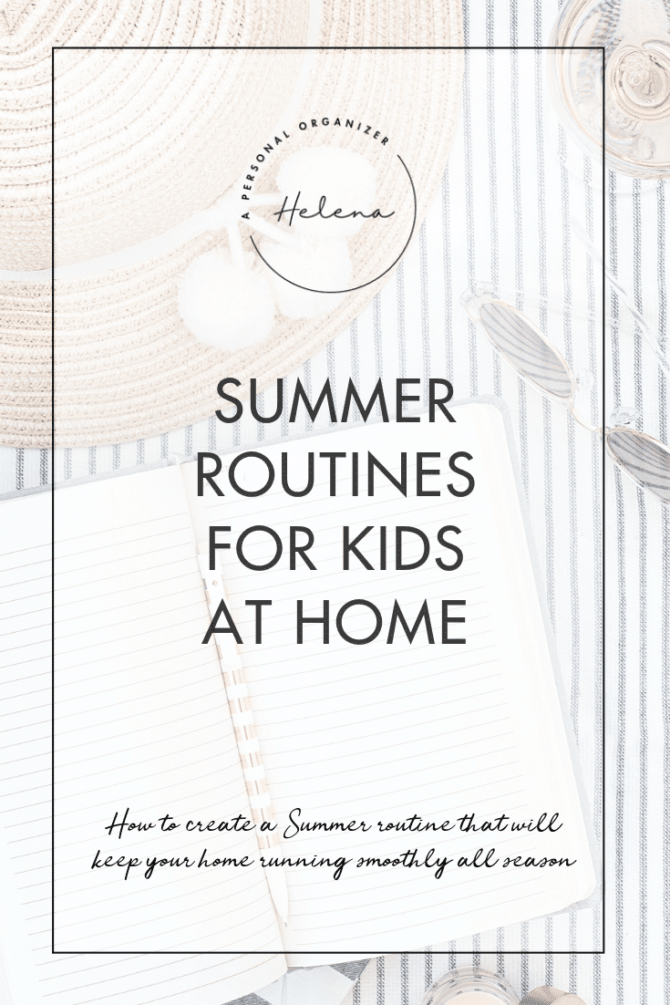 Summer Routine for kids at home - A Personal Organizer