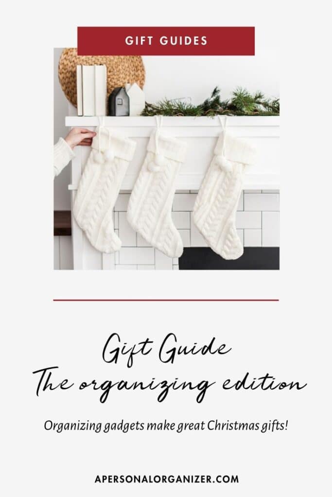Our Holiday Gift Guide with organizing tools has the perfect gift for the neat freak in your life.
