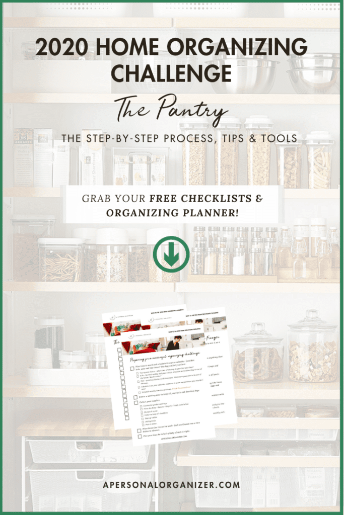organizing the pantry