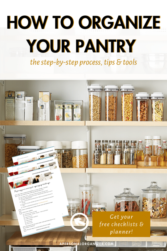 pantry organizing checklist