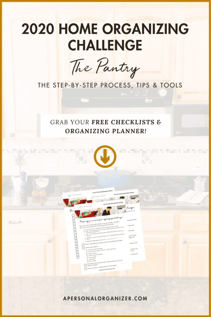pantry organizing checklist