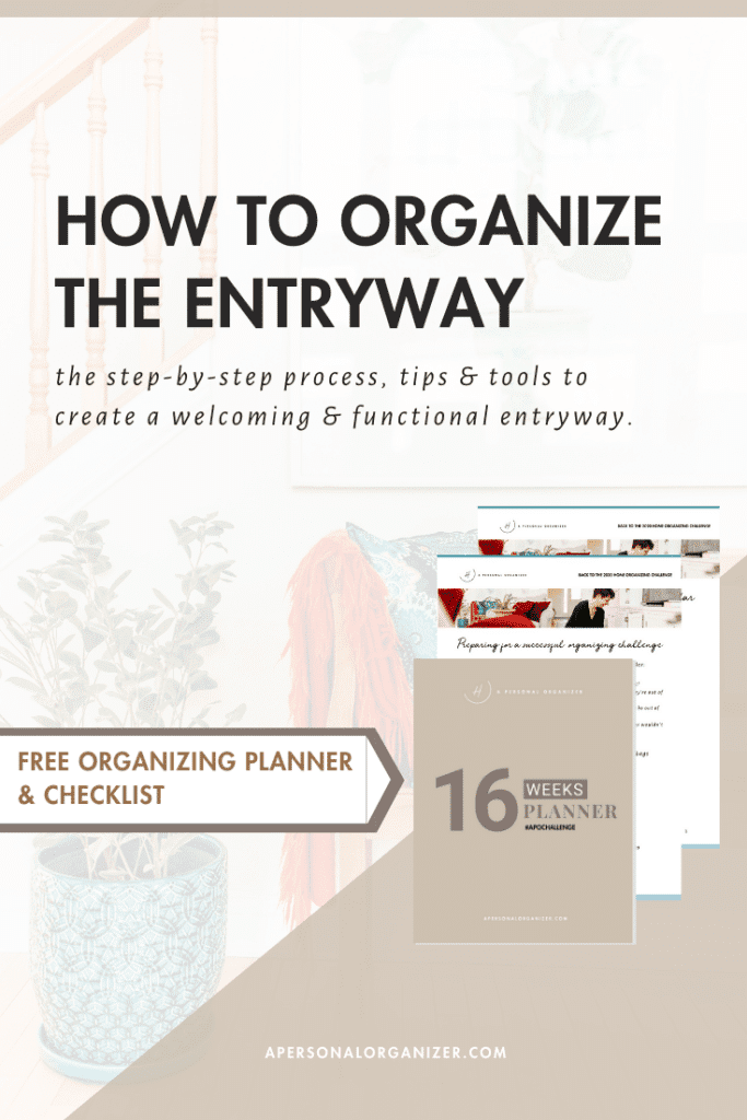 organizing the entryway