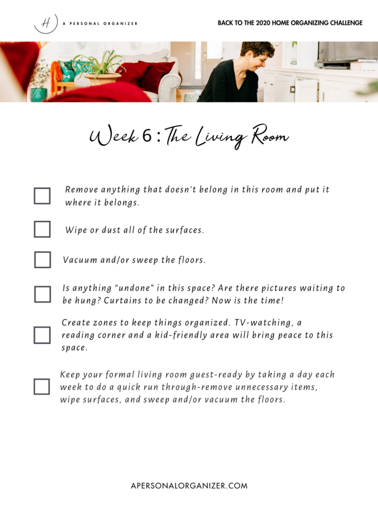 Decluttering And Organizing The Formal Living Room