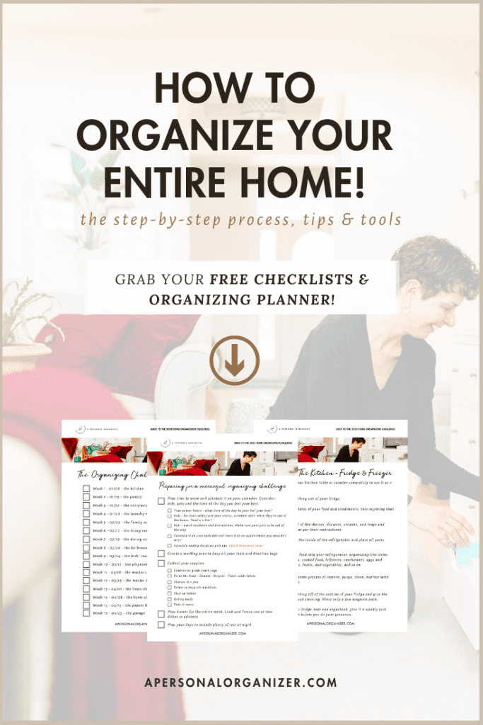 2020 Home Organizing Challenge