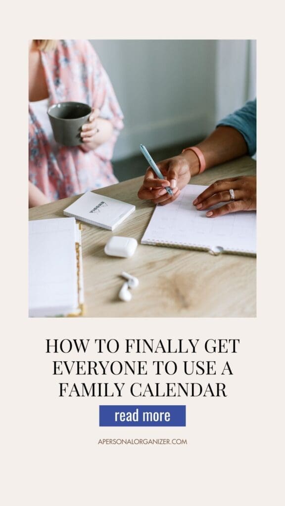 How To Get Everyone To Use The Family Calendar