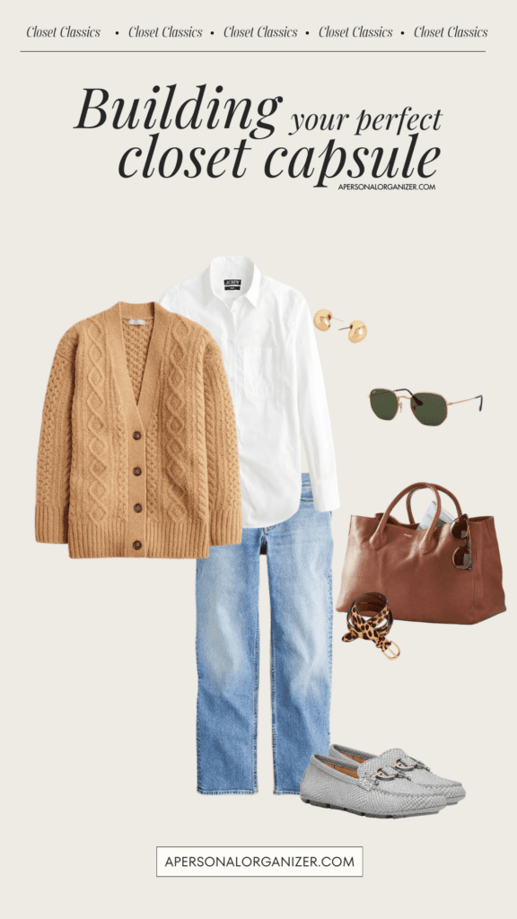 Creating outfits from a closet capsule