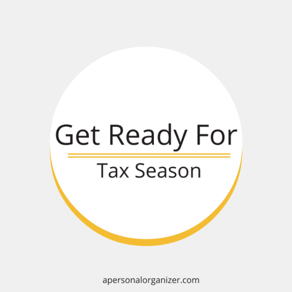 paper organizing for taxes