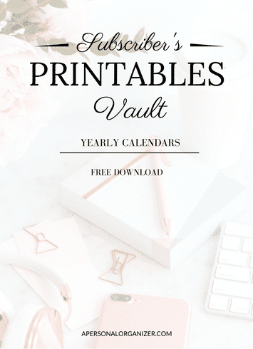 The Vault - Subscribe and receive instant access to all printables and checklists in the exclusive subscriber's library!