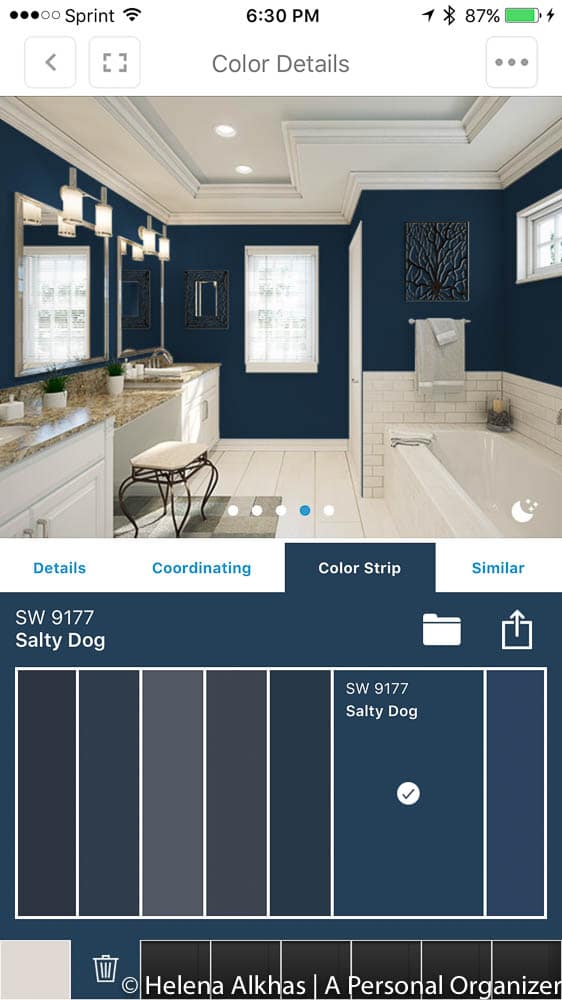 Navy Blue Color Palette - A Personal Organizer