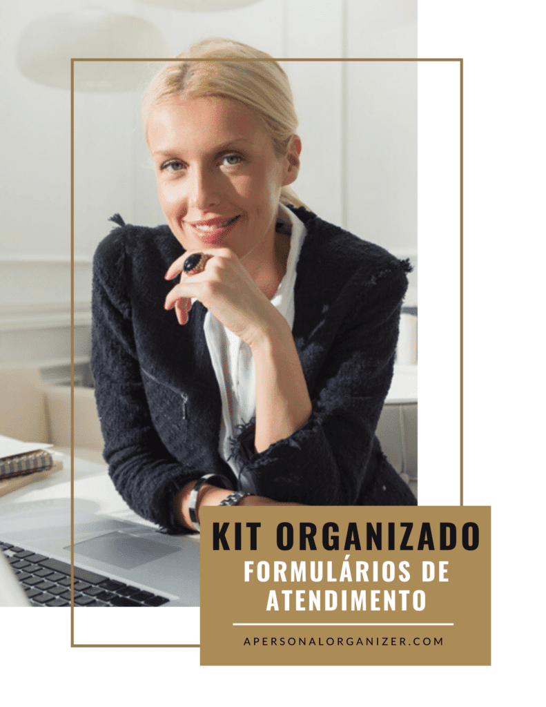 O KIT DE FORMULÁRIOS, CHECKLIST, PLANILHA & CONTRATO DE SERVIÇOS DA PERSONAL ORGANIZER