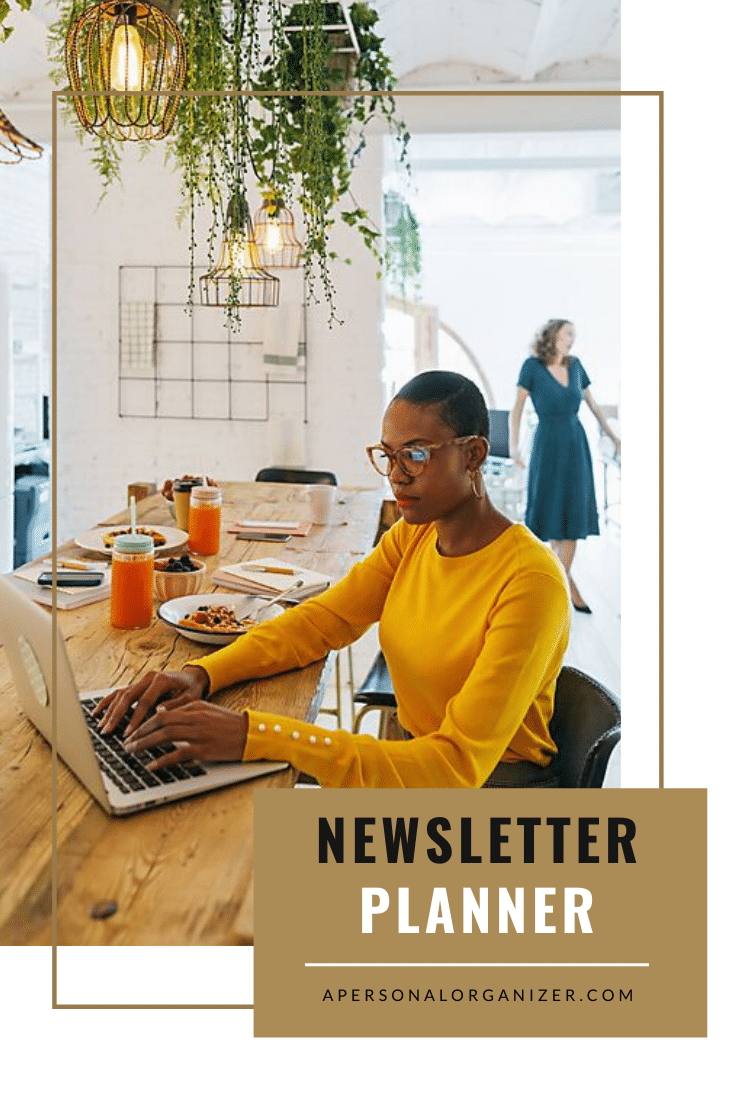 Newsletter Planner | Organized For Profits&trade; with Helena Alkhas