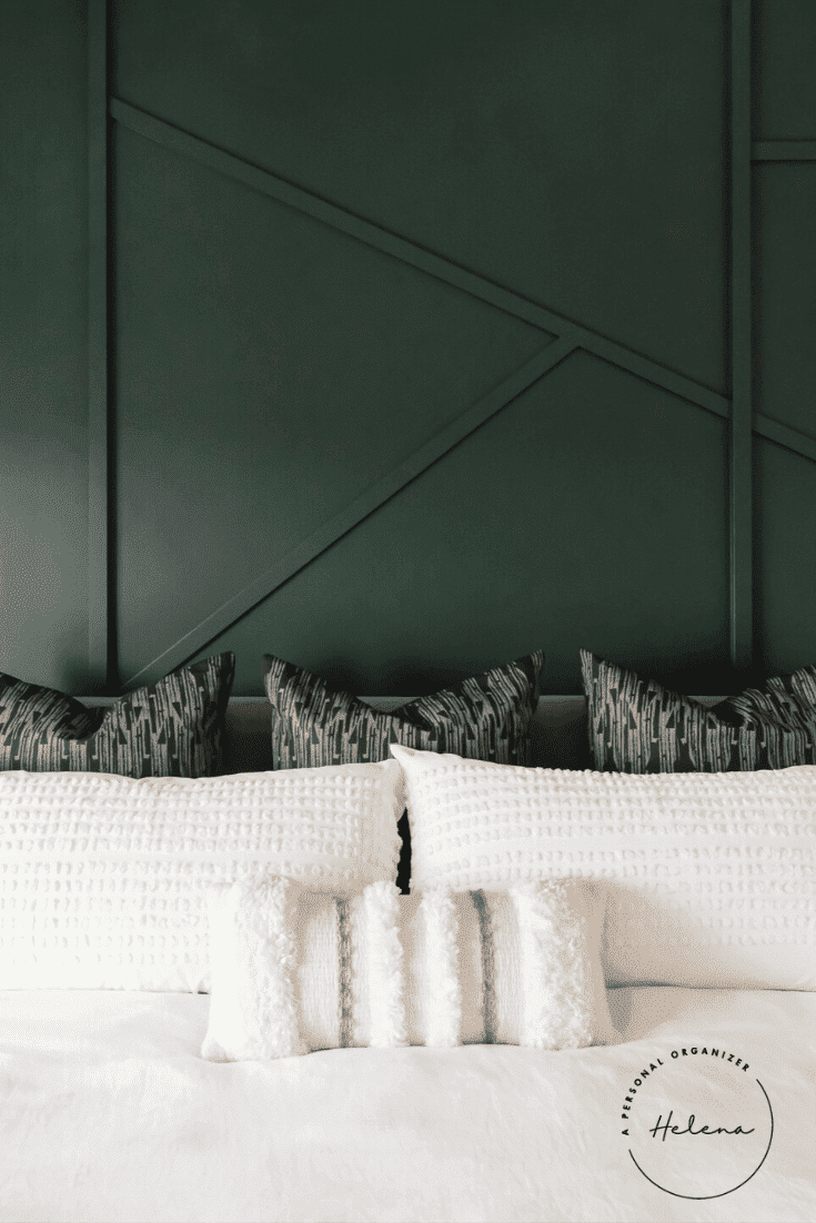 organized master bedroom
