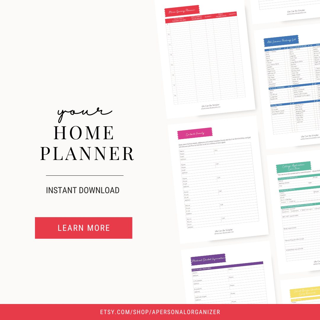 Home Planner Printables