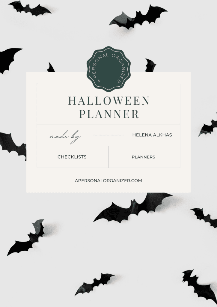 The Halloween Planner by A Personal Organizer